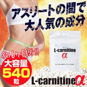 画像:  L-carnitineα（L-カルニチンα）【大容量約6か月分】