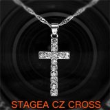 画像: ステージアCZクロスネックレス